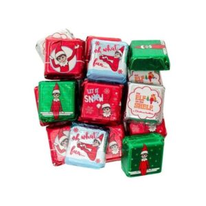 Palmer Christmas Elf Shelf Chocolate Square Candy 3lb Bag Bulk